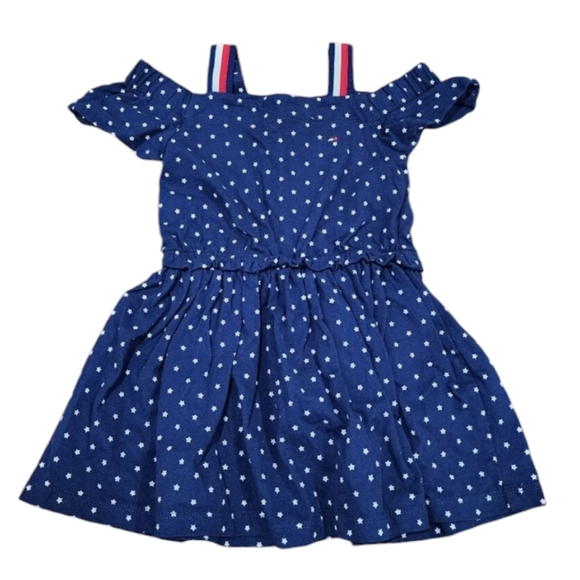Tommy Hilfiger Stars Patriotic Baby Girl Dress B0061 - Picture 1 of 3